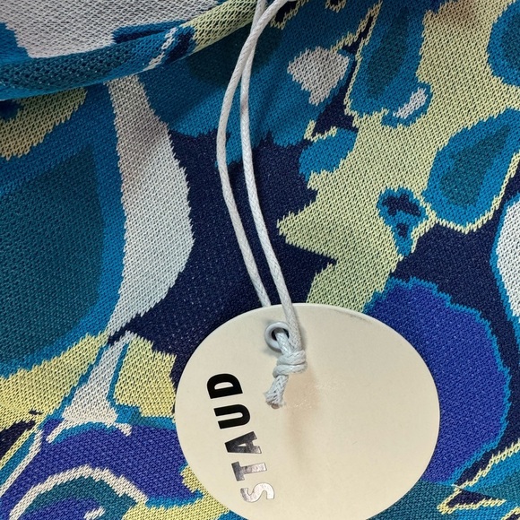 STAUD Giovanni Skirt Midi Pull On Abstract Print Hi-Rise Size Large - Picture 7 of 9